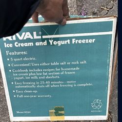 Rival Ice Cream And Yogurt Freezer