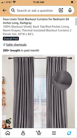 Blackout Curtains 50x84”