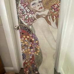 Gustav Klimt Water Serpents Print on Canvas by Ikea. New Condition