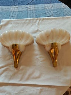 Art Deco marble wall lights very awesome