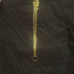 10k 5mm 22inch Figaro Necklace With 10k Gold Pinky Ring
