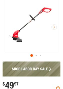 Red Electric String Trimmer / Edger.  Electric hedge trimmer combo