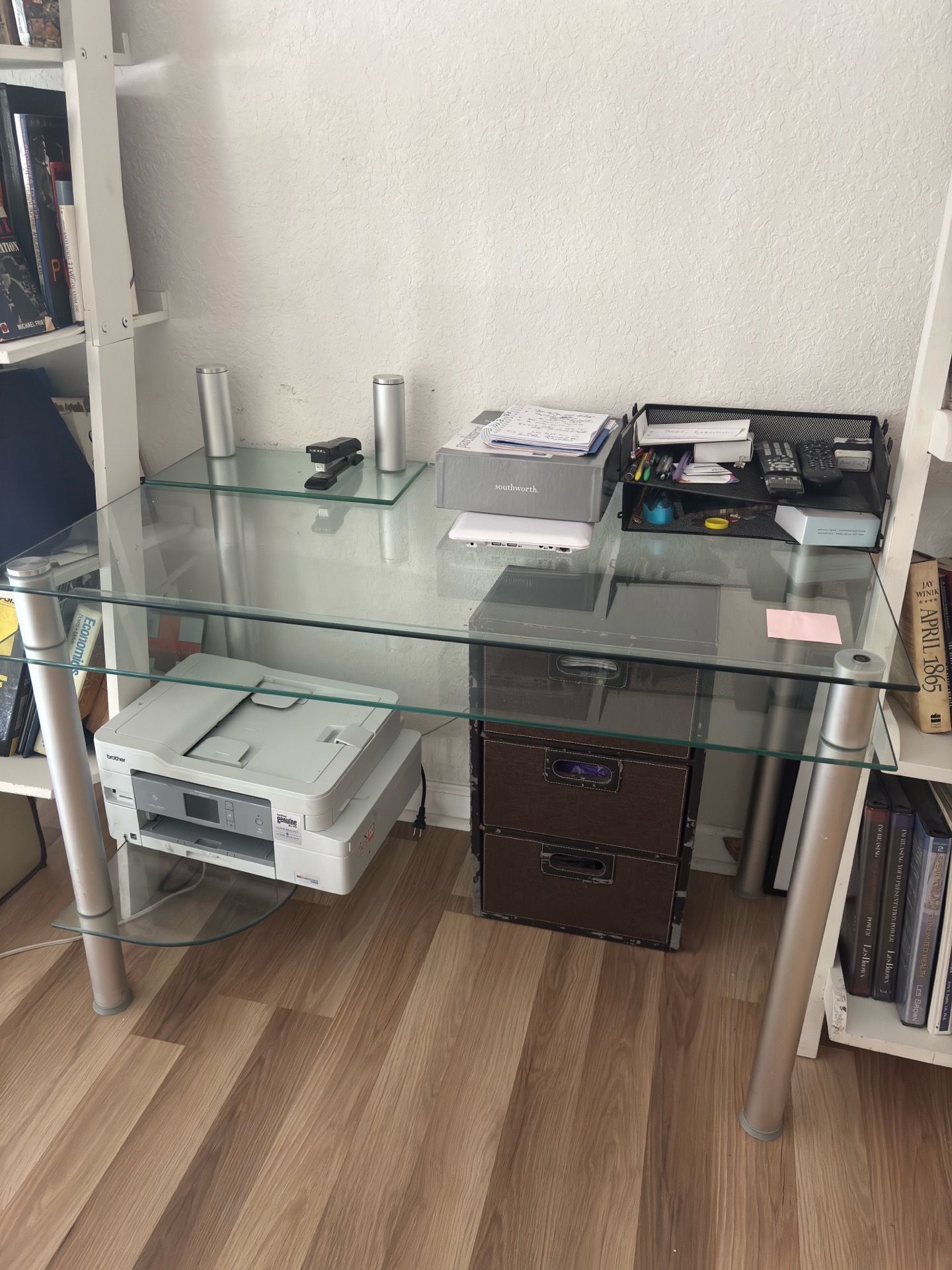 Glass desk