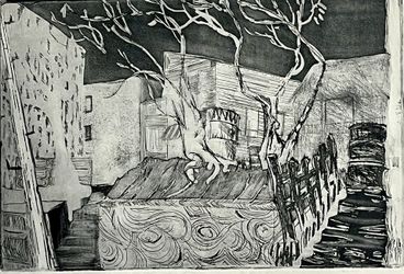 Original Lithograph Approx. 11” X 14”