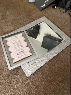 Mirror and poster