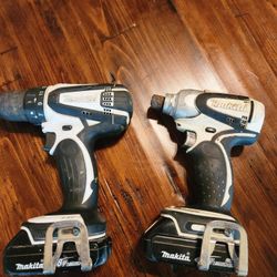 Two Drills Two 18v Batteries 