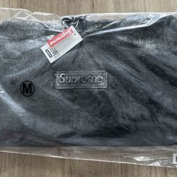 Supreme MM6 Foil Box Logo Hooded Sweatshirt 