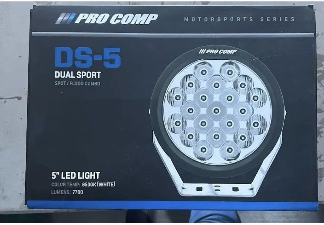 Pro Comp 5" LED Round Motorsports Light - 76502 - DS-5 Spot/Flood Combo