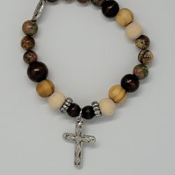 Men's Cross Religious Bracelet