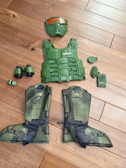 Kids Combat Military Costume Set
