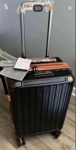 LUGGEX Carry On Luggage 22x14x9 Airline Approved - Polycarbonate Hard Sided Expandable Suitcase with