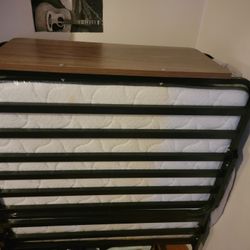 Foldable Twin Bed With Mattress