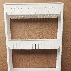Washing Machine Side Detergent 4 Tier Storage CART Rack with Wheels