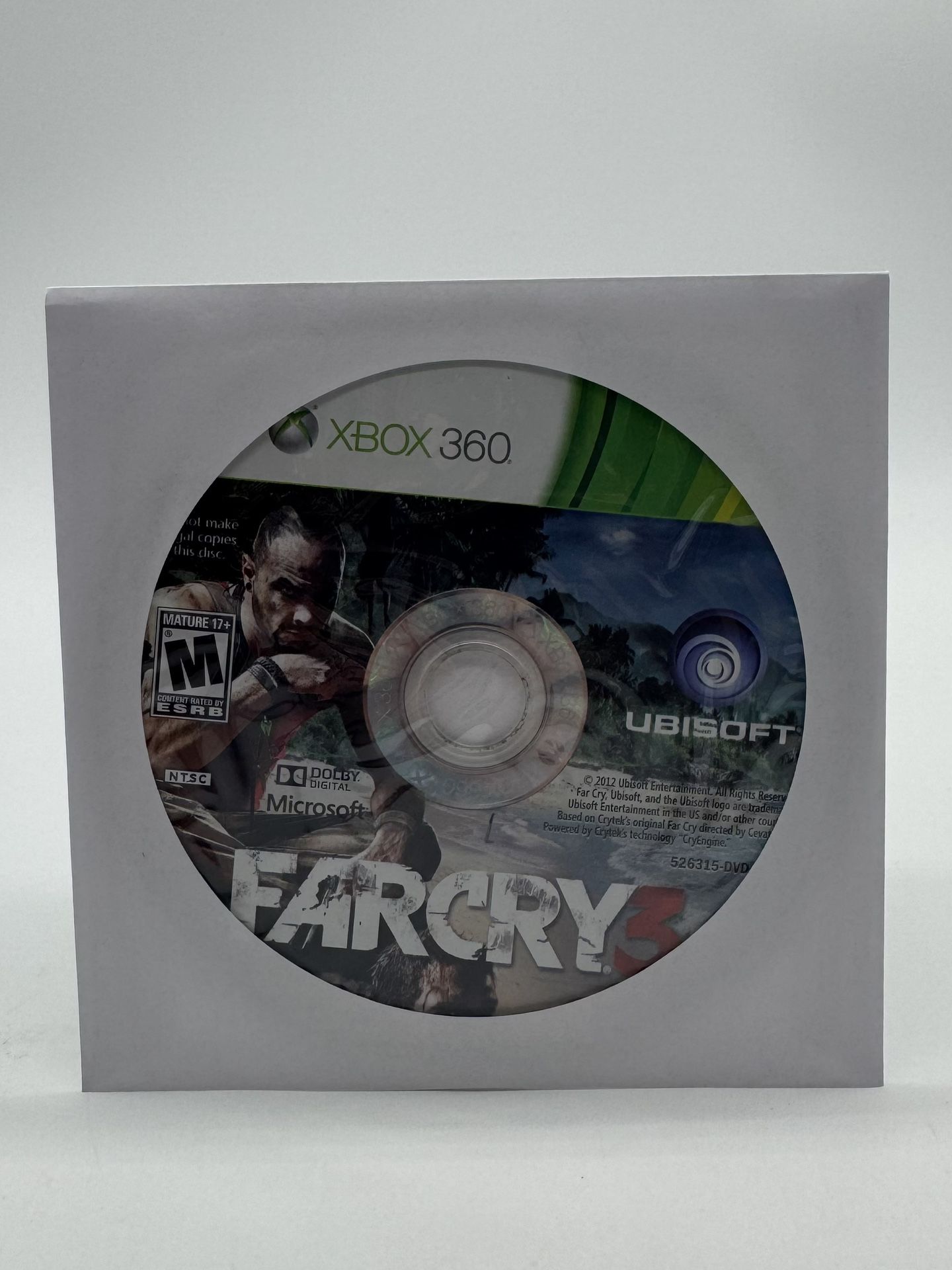 Far Cry 3 (Microsoft Xbox 360, 2012) Disc Only Tested