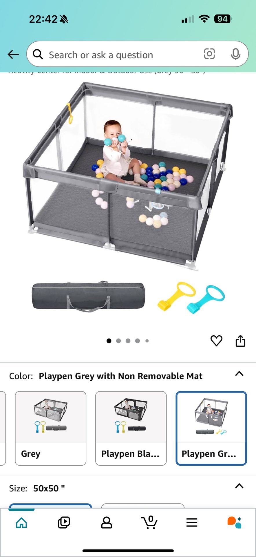 Baby Playpan 50*50
