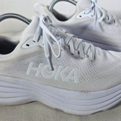 Hoka One - One Bondi 8 Ether Illusion Shoes.  Color White.  Size  (Women'S 9.5)  