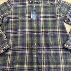 Polo Ralph Lauren NWT men's classic-fit plaid flannel shirt 