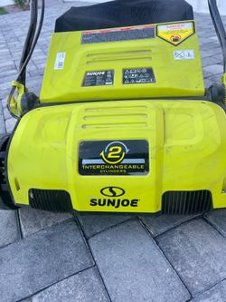 Sun Joe - AJ805E Electric Lawn Dethatcher w/ collection bag