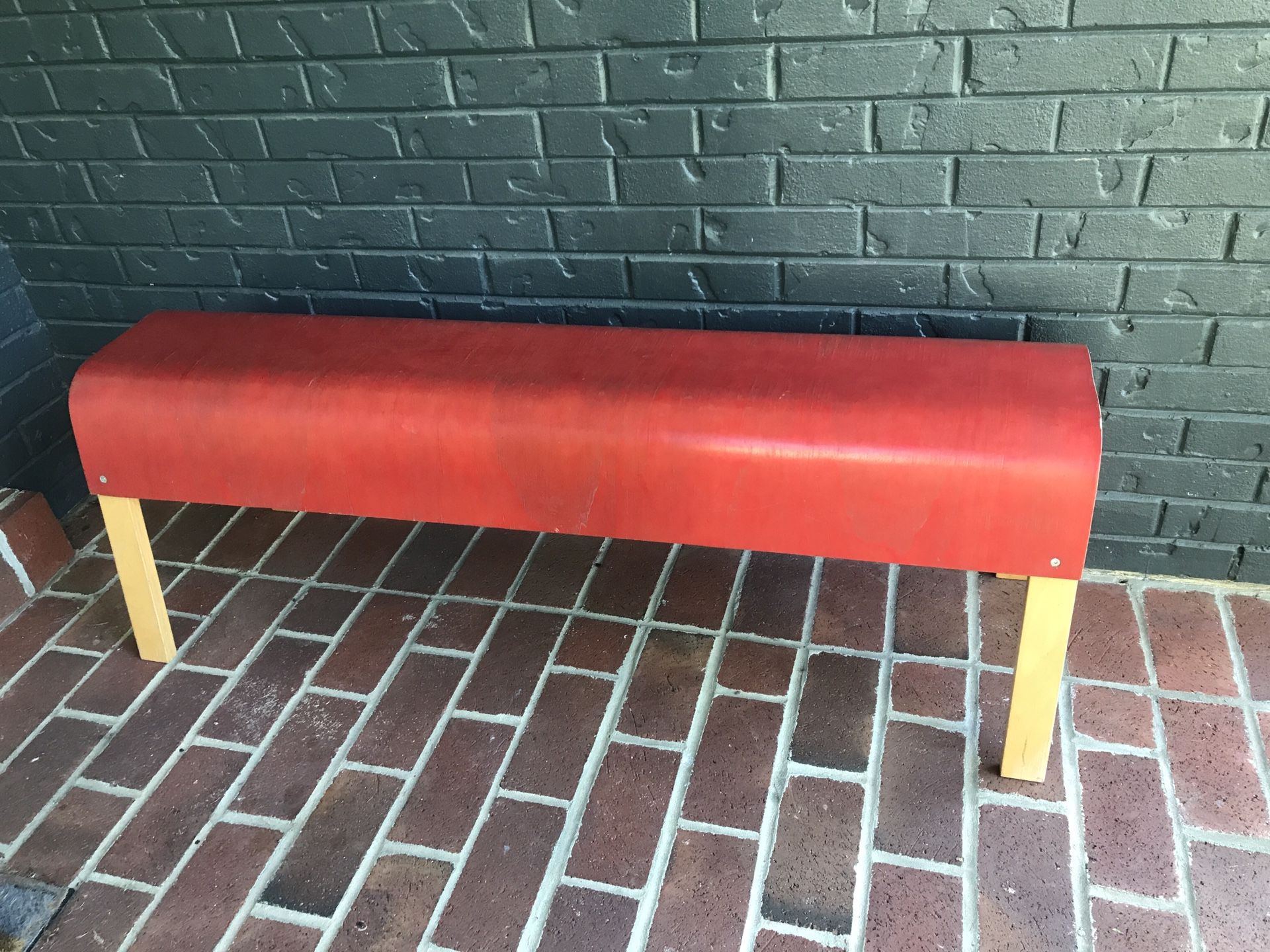 Red bench modern danish style