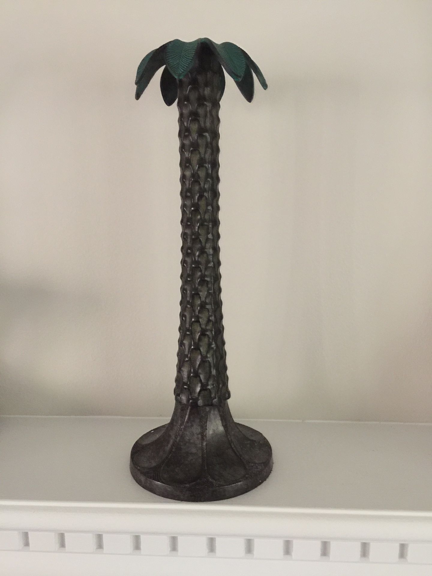 Bronze Palm Tree Candle Holder