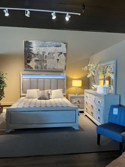 Grey 4PC King Bedroom Set