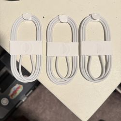 3 Brand new Original Apple Type C to Type C Chargers.