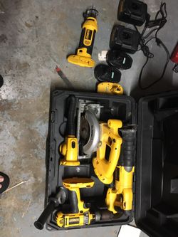 DeWalt 18V Battery Power Tool Kit with case sell by piece or package
