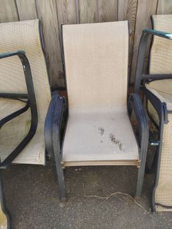 Metal lawn chairs