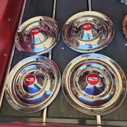 54 chevy hubcaps