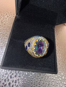 Beautiful vintage Turkish style men’s Gemstone Ring