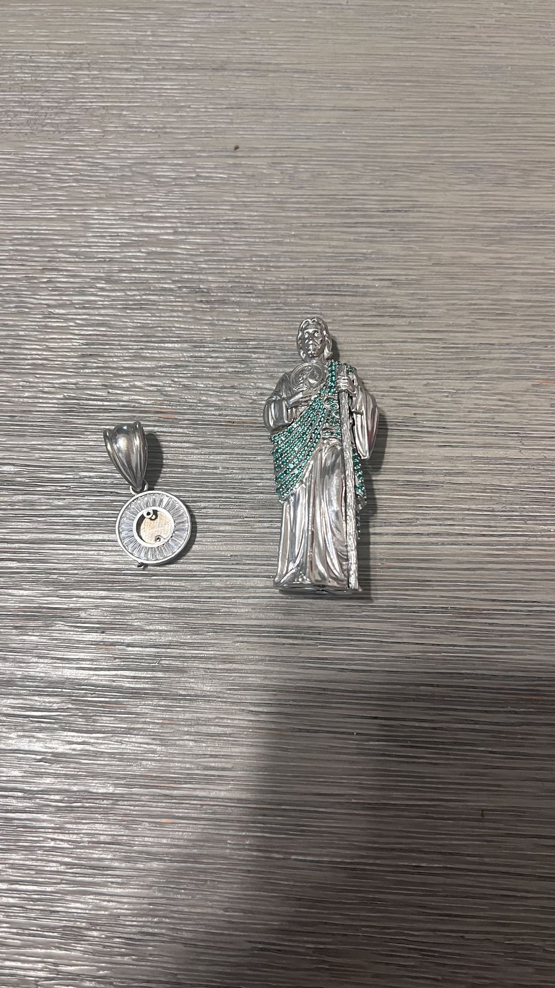 925 Silver San Judas Pendant - Holo