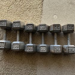 3 Sets Of Dumbbells