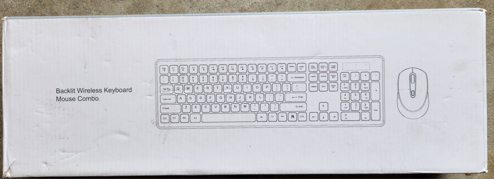 Backlit Wireless Keyboard And Mouse Combo