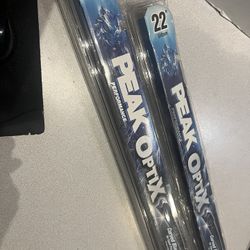 2 X 22” Peak OPTIX All Weather Beam Universal Wiper Blades 