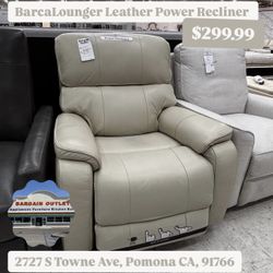 BarcaLounger Leather Power Recliner 