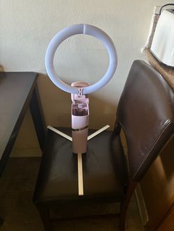 Pink Ring Light with Tripod Stand