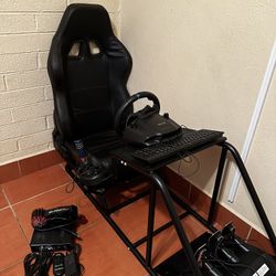 Complete Racing Sim Rig – G29, Shifter (NOS Knob), Cockpit, ButtKicker Gamer 2 – Plug & Play