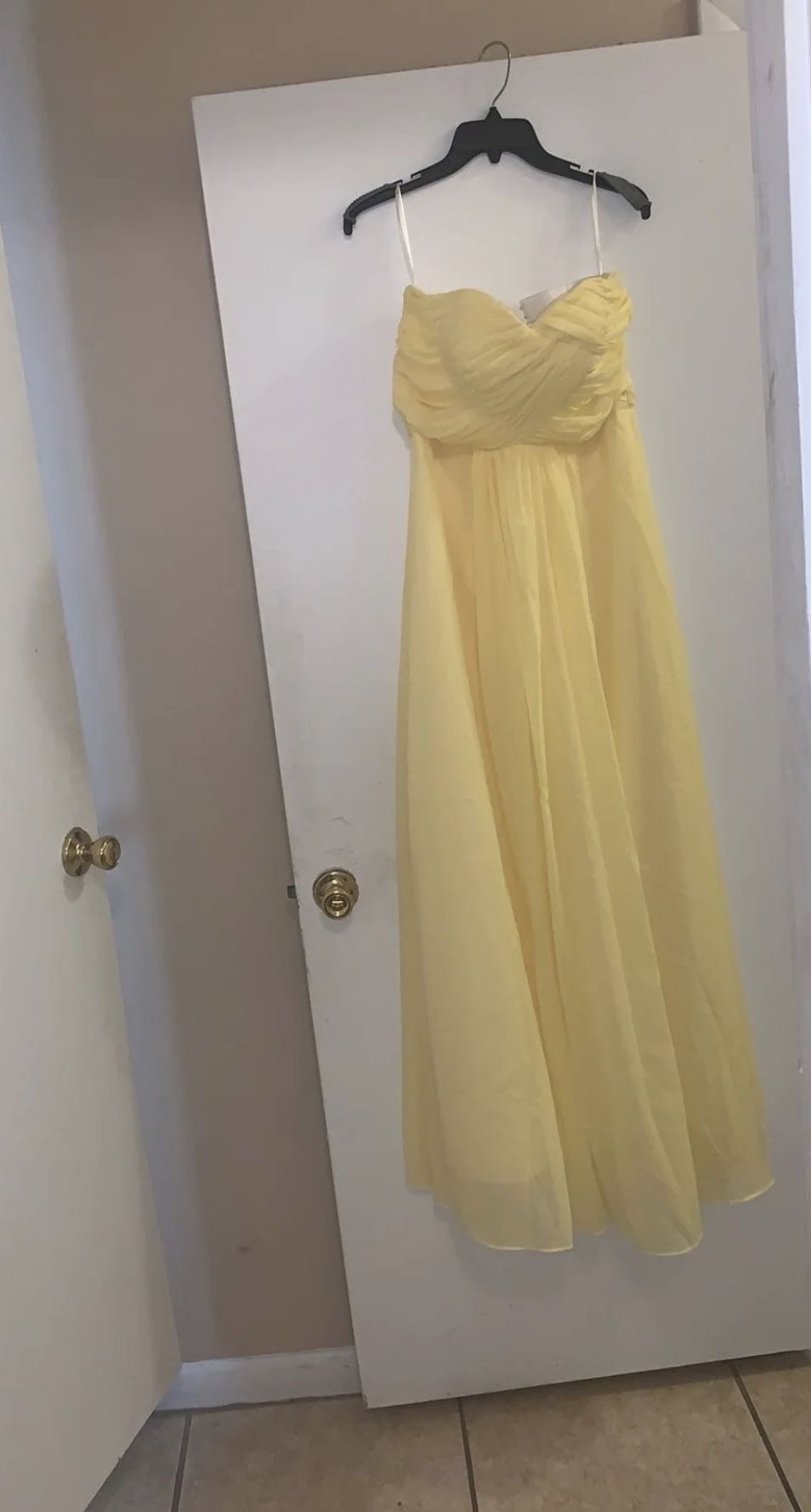 Yellow Bridesmaid Or Prom Dress