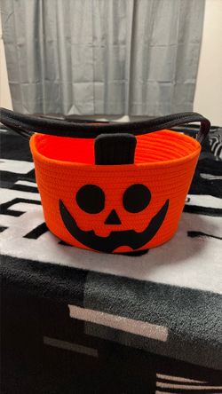 Halloween Pumpkin Trick-or-Treat Basket