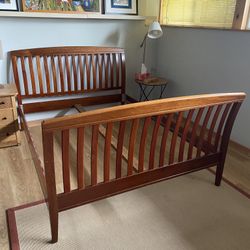 Dania Queen Wood Bed Frame 