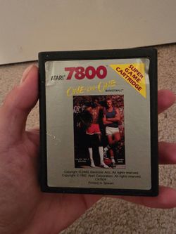 One-on-One Basketball Atari 7800 Game Cart Cartridge
Tested