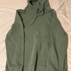 green hoodie