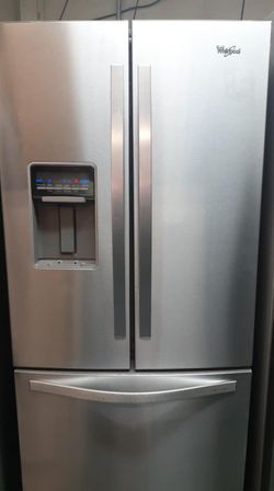 Whirlpool 3-Door Stainless Steel Refrigerator Fridge
