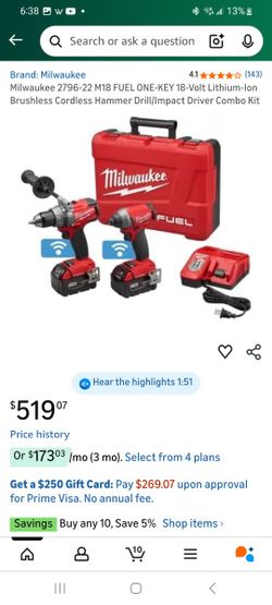 Milwaukee Hammer Drill Set Combo