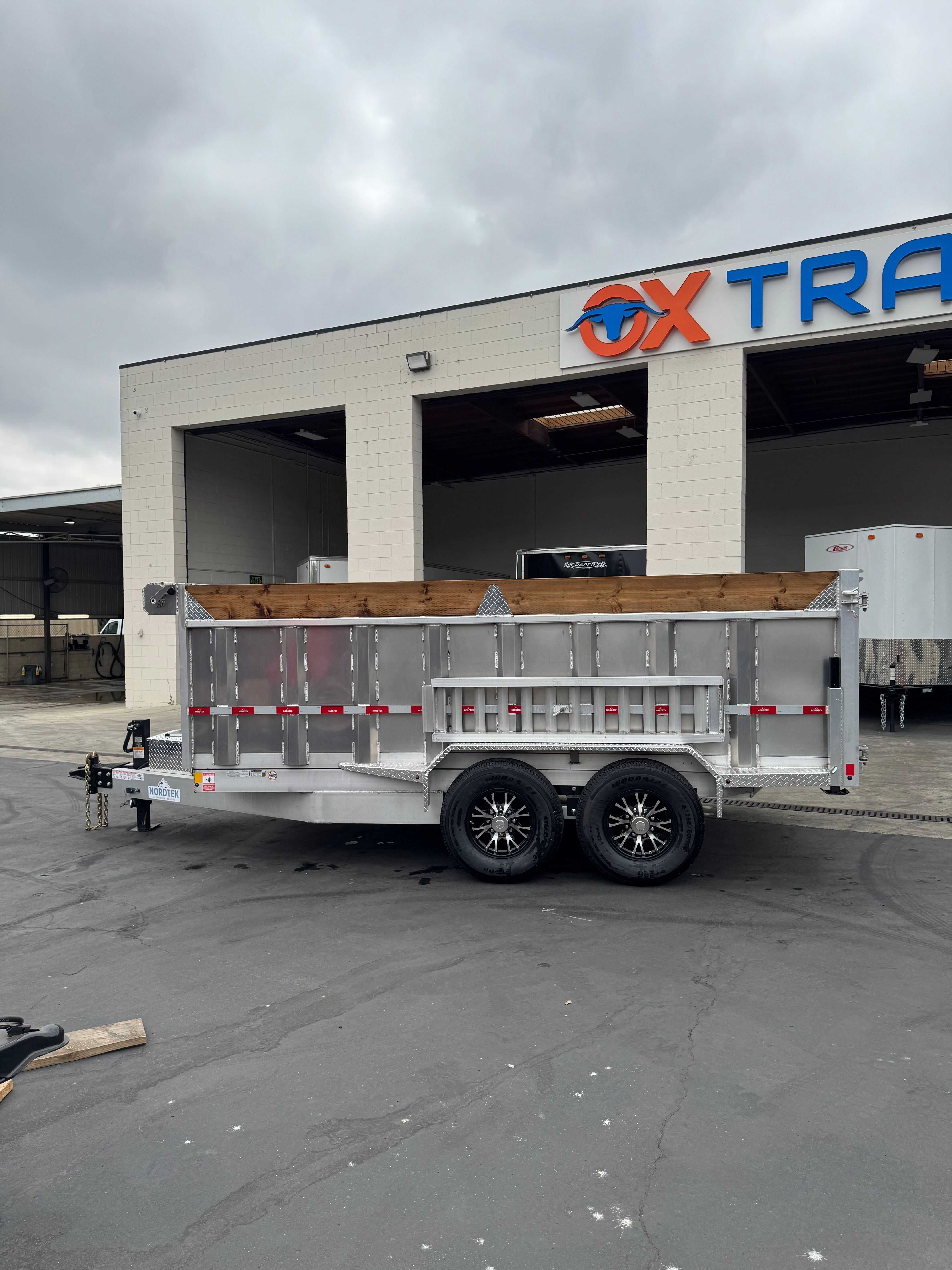 NORDTEK 7X14 DUMP TRAILER ALUMINUM