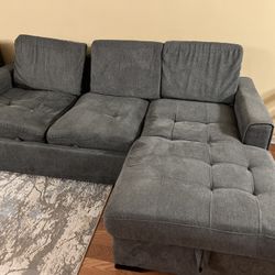 Couch with Sleeper and Storage 