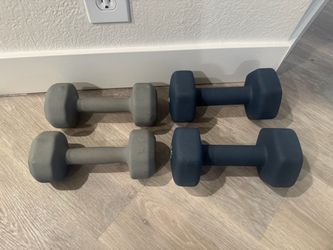 Dumbbell sets 10 and 15 pounds