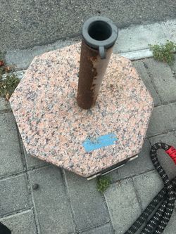 Granite Patio Umbrella Base Stand