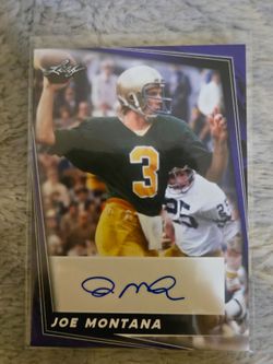 Joe Montana Autograph