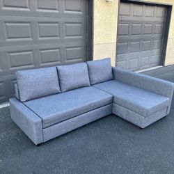 Gray IKEA Sleeper Sectional Sofa 
